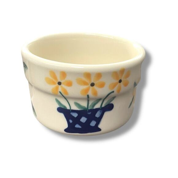 Bath & Body Works at Home Candle Holder Flowers Daisy Yellow Blue 4.25" Decor - Picture 4 of 12